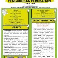 KURSUS PENGURUSAN PERUBAHAN SIRI 1 TAHUN 2026