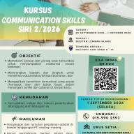 KURSUS COMMUNICATION SKILLS SIRI 2/2026