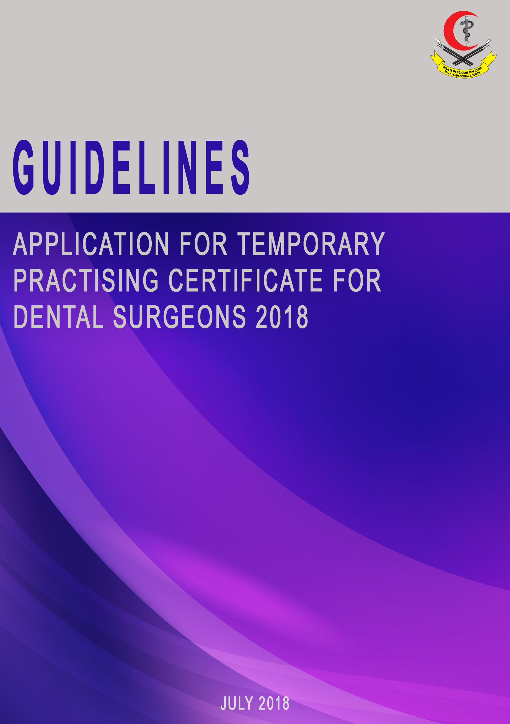 Guidelines For Application for Temporary Practising Certificate 2018
