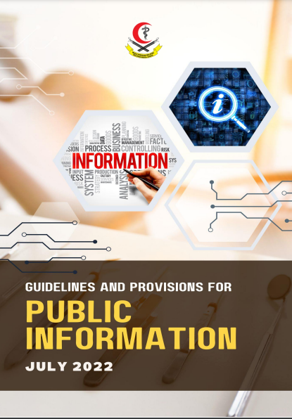 Guidelines and provisions for public information